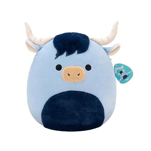 Squishmallows Original 14in Toro The Blue Highland Cow – Official Jazwares Plush (Large) - Image 1