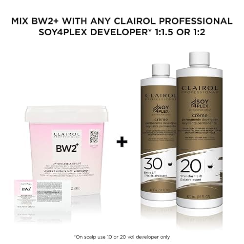 Clairol Professional BW2+ Extra Strength Powder Lightener | Up to 9 Levels of Lift for Hair Highlights & Lightening thumbnail 5