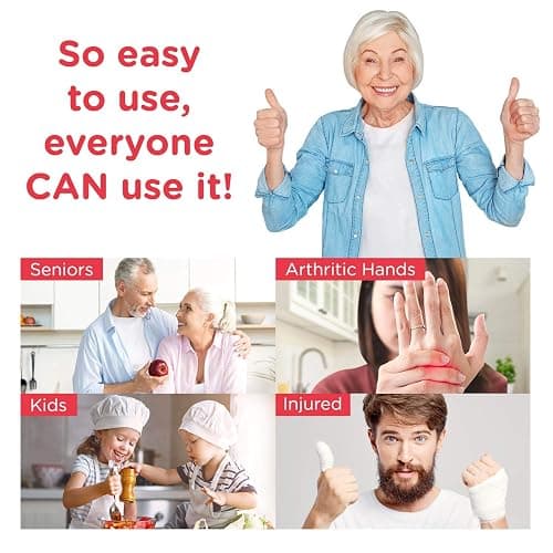 Kitchen Mama Auto Electric Can Opener: Open Your Cans with A Simple Press of Button - Automatic, Hands Free, Smooth Edge, Food-Safe, Battery Operated, YES YOU CAN (White) thumbnail 5