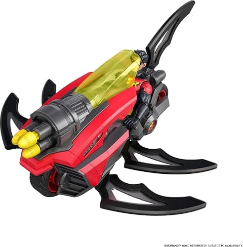 Mattel DC Premier 6.5 Inch Robin Figure & Cycle Vehicle with Projectile Launch, Exclusive Deco, Batlink Robin Cycle thumbnail 4