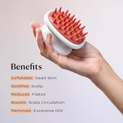 KAMEDIS Scalp Massager Brush - Silicone Gentle Scalp Scrubber, Exfoliator & Hair Dandruff Scrub Away - Use On Shower with Shampoo for Scalp Scrub. Suitable for Men & Women thumbnail 2