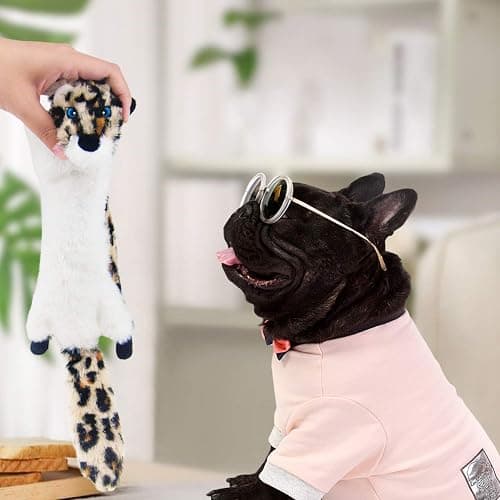 SHARLOVY Dog Squeaky Toy No Stuffing 6 Pack, Dog Toys Crinkle for Small Puppy, Durable Chew Plush Cute Animals Natural for Teething Pet thumbnail 6