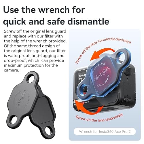 Honlyn Diving Lenses Filter for Insta360 Ace Pro 2, Action Camera Waterproof Case Protective Shell Red Pink Purple Dive Filter Accessories (Light red) thumbnail 8