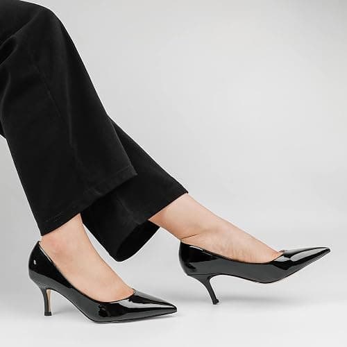 JOY IN LOVE Women's Shoes Low Heels Pointy Toe Kitten Heel Daily Pumps thumbnail 6