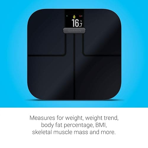 Garmin Index S2, Smart Scale with Wireless Connectivity, Measure Body Fat, Muscle, Bone Mass, Body Water% and More, Black (010-02294-02) thumbnail 3