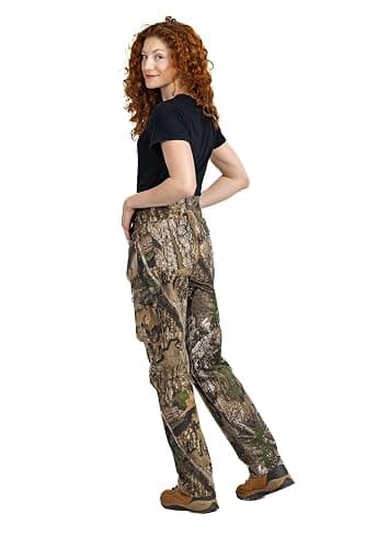 Realtree Women’s Camo Hunting Cargo Pants - Lightweight Cotton 6 Pockets Mid-Rise Slim Fit thumbnail 7