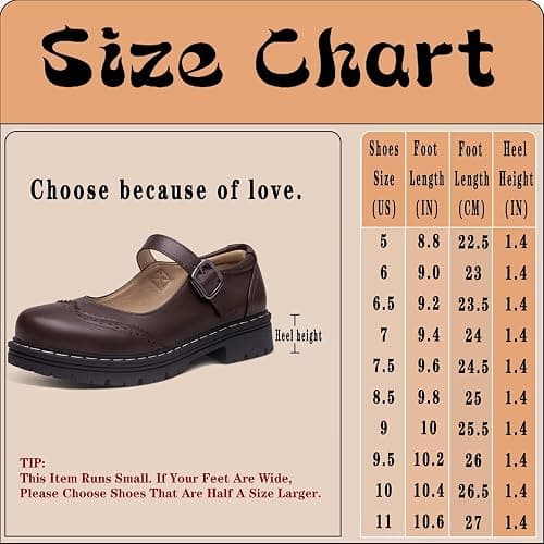 Mary Jane for Women Gothic Oxford Shoes - Flat Shoes, Ankle Tied, Round Toe for Casual Dresses, Work, and Campus thumbnail 4