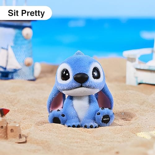 MINISO Disney Lilo & Stitch Flocked Plush Toy Surprise Box Figure Model Stitch Blind Box Toy Collectible Toy Surprise Figures for Room Decorations, Birthday Gifts (Random) thumbnail 2
