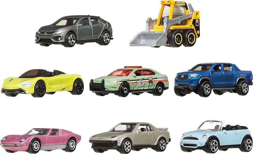 Matchbox 1:64 Scale Die-Cast Toy Cars or Trucks, Set of 8, Themed Multipack of 8 Vehicles Including 1 Exclusive (Styles May Vary) thumbnail 5