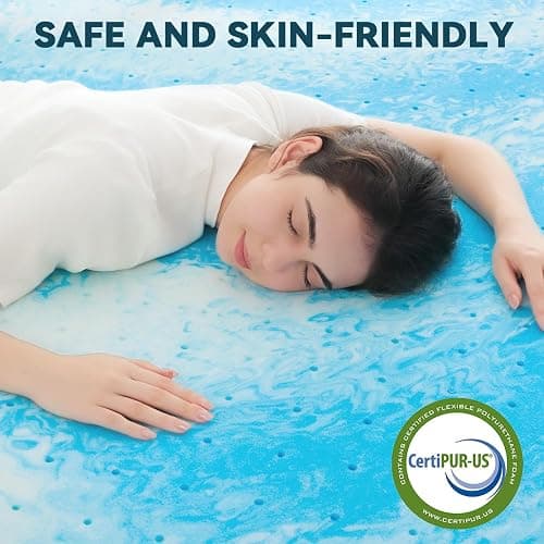 4 Inch Gel Memory Foam Mattress Topper thumbnail 5