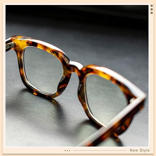 Madison Avenue Women Blue Light Glasses,Oversize Blue Light Blocker for Women, Anti Eyestrain & UV Protection Computer Eyeglasses Hanna (Tortoiseshell) thumbnail 7
