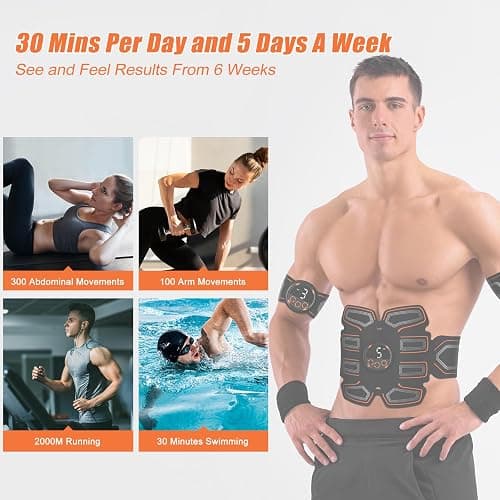 BLASET ABS Stimulator, Ab Toning Belt Trainer, Workout Equipment for Men & Women - BFB-11 thumbnail 4