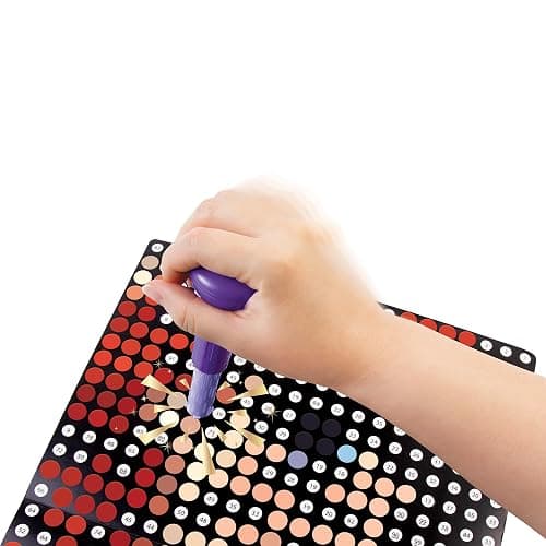 Make It Real Disney Stamp to Reveal Ariel & Cinderella Craft Kit for Kids - Create 2 Princess Dot Art Posters with 1,200 Dots & Stamper - Arts and Crafts Set for Children Aged 6+ thumbnail 5