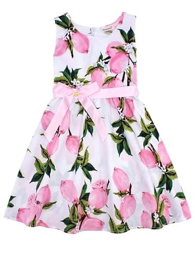 Kid Floral Cotton Girls Dresses Summer Girl Clothes thumbnail 5