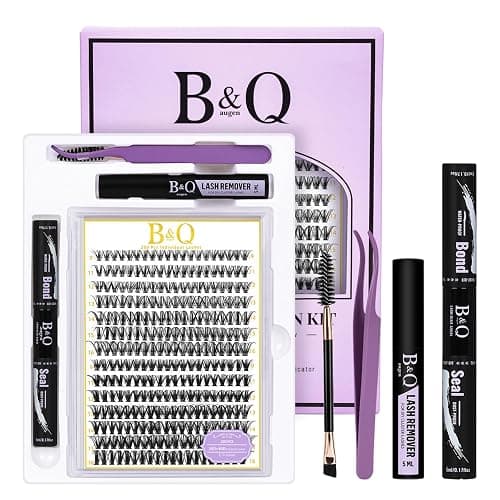 B&Q Lash Clusters Kit 280PCS Eyelash Clusters Kit,30D 40D C 9-16MIX Individual Lash Comfortable Eyelash Extension Set, Classic Look with Bond and Seal Waterproof, Remover DIY at Home(Set,30D40D-C) - Image 1