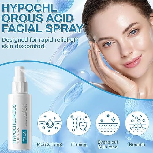 Ácido hipocloroso Spray, Spray para rostro, seguro en la piel | aplicable en cuero cabelludo seco, Hidrata y protege tu piel (60ml) thumbnail 3