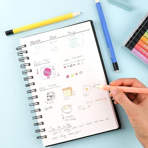 Grabie Erasable Gel Pens, 36 Colors Erasable Pens, Make Mistakes Disappear Colored Pens, Assorted Color Inks for Drawing Writing Planner,Gel Pens for Coloring - 36 thumbnail 2