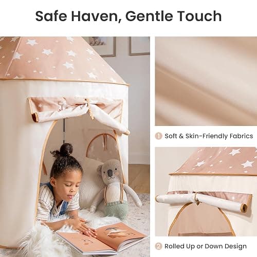 Tiny Land Kids Play Tent with Tunnel, Pop Up Play Tent with Ball Pits for Toddlers, Baby Tent with Carry Bag, Toddler Tents Indoor thumbnail 4