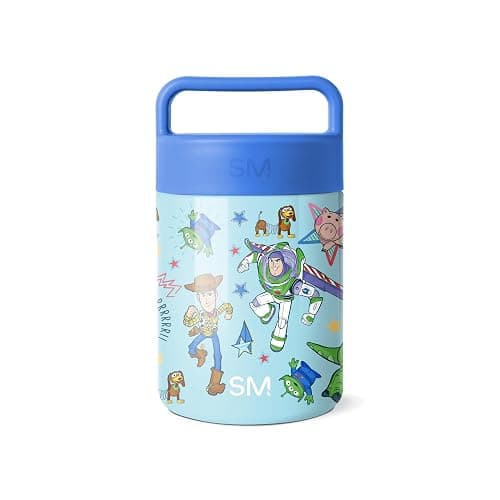 Simple Modern Disney Pixar Food Jar for Hot Food | Reusable Stainless Steel Vacuum Insulated Leak Proof Lunch Storage for Smoothie Bowl, Soup, Oatmeal | Provision | 12oz | Buzz and Woody Adventures - Image 1