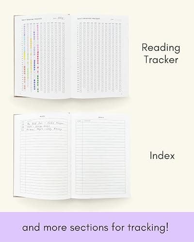 Reading Journal - 52 reviews. Review and Track Your Reading. Book Journal for Book Lovers & Readers. Burgundy thumbnail 6