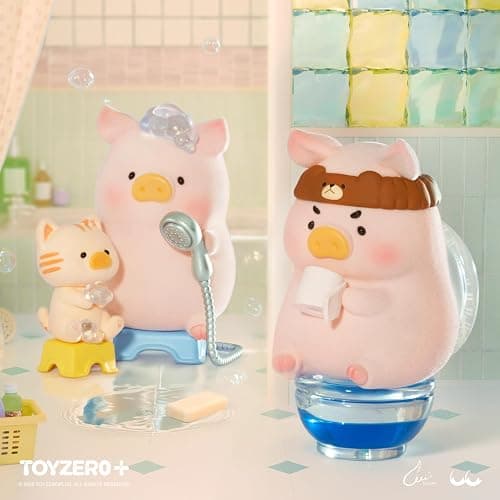 TOYZERO + Lulu The Piggy Blind Box Figures - Stay with You Series Blind Boxes Mystery Box Cute Animal Figurines Collectible Toys Home Decorations Holiday Birthday Gifts, Single Box thumbnail 6