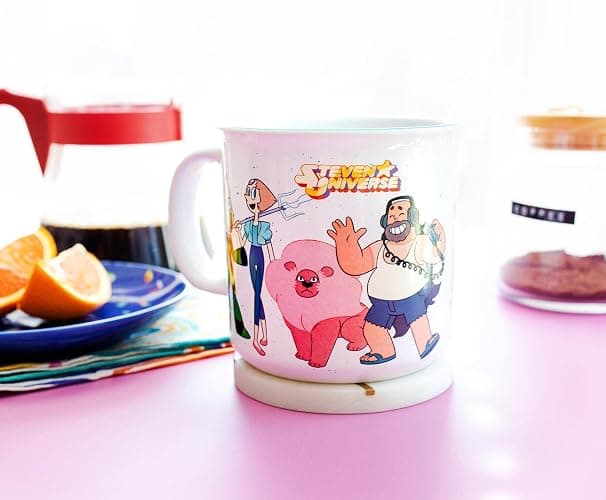 Steven Universe Crystal Gems Ceramic Camper Mug | Coffee Cup For Espresso | Holds 20 Ounces thumbnail 4