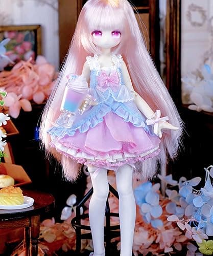 CALEMBOU BJD Blind Box, 1/8 Cute Story of Four Seasons Milk Tea Series Ball Jointed Blind Box, 8 Inches Dress up Doll with Joints, Collectable Action Figure for Birthday Gifts thumbnail 6
