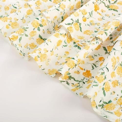 Scarlet Darkness Floral Corset Dress for Women Ruffle Mini Dress Summer Sundress - Small - White Yellow Floral thumbnail 5