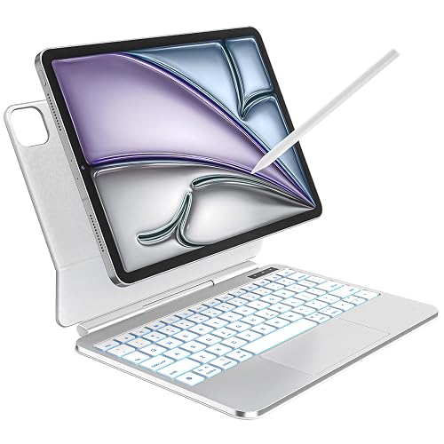 Emoonland Magic Keyboard iPad Air 11-inch (M4 2026/M3 2025/M2 2024 | iPad Pro 11" (1st/2nd/3rd/4th Gen) Floating Cantilever Stand with Stylus Pen Keyboard Case for iPad Air 10.9“(5th /4th Gen) - Image 1