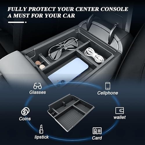 BIBIBO for 2026 Hyundai Palisade Center Console Organizer 2026 Hyundai Palisade (SE,SEL,SEL Convenience, SEL Premium, XRT Pro, Limited) Console 2026 Palisade Insert Tray (Not for Calligraphy) thumbnail 3