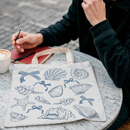 LZYRF FBB Ocaen Beachy Ocean Sea Fish Reusable Grocery Shopping Bag thumbnail 2