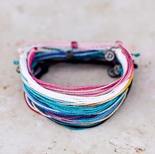 Pura Vida Bracelets Pack Friendship Bracelet Pack - Set of 10 Stackable Bracelets for Women, Handmade Bracelets & Cute Bracelets, Beach Accessoriess - 10 String Bracelets thumbnail 5