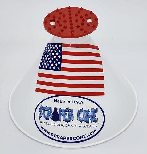 SCRAPER CONE®️ The Original Ice Scraper Made in The USA 10 Colors to Choose from Select Colors to Match Your Favorite Team Snow Removal Magical Frost Removal Funnel Shaped (Hot Pink) thumbnail 3