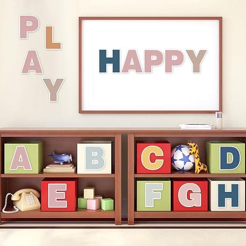 150 PCS Large 7" Bulletin Board Letters Set, Boho Rainbow Alphabet Cutouts with Adhesive Dots, Perfect for Interactive Learning and Classroom Decorations (Boho 150) thumbnail 2