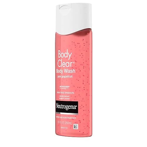 Neutrogena Body Clear Acne Treatment Body Wash with Salicylic Acid Acne Medicine, Pink Grapefruit Body Acne Cleanser to Prevent Breakouts on Back, Chest & Shoulders, 8.5 fl. oz, 3 Pack thumbnail 11