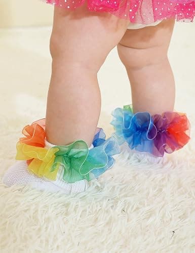 PrinceSasa Little Baby Girl Princess Lace Ruffles Socks Set thumbnail 3
