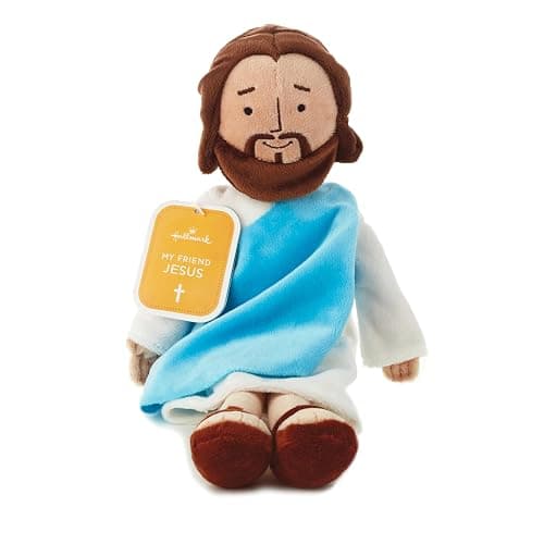Hallmark My Friend Jesus Plush Doll, 13" Small Stuffed Jesus, Religious Gift for Kids, Baptism, Easter Basket Stuffers thumbnail 5