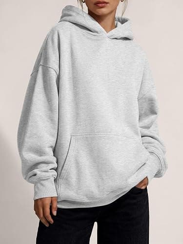 Trendy Queen Women Oversized Hoodies Fall Outfits | Gentle Skin Feel, Aesthetic Drop Shoulder, Large Kangaroo Pocket, Seamless Daily Outfit Match thumbnail 2