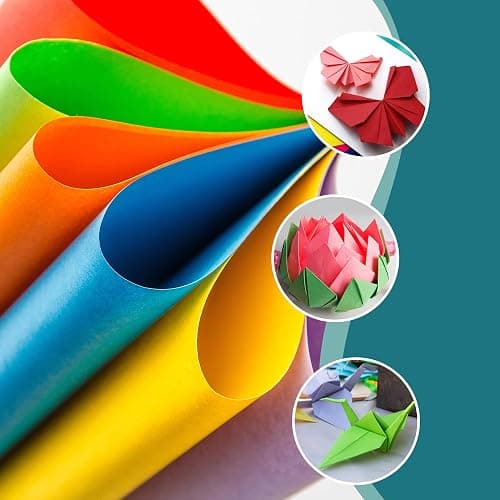 AIMI Assorted Colors Bulk for Kids School Supplies A4 Copy Paper Construction Paper Preschool Classroom Supplies Elementary Great for Arts Painting Coloring Drawing Crafts (100) thumbnail 8
