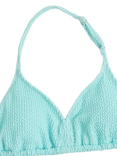 SHENHE Girl's 3 Piece Swimsuits with Cover Up Skirt Halter Triangle Bathing Suits Bikini Set thumbnail 3