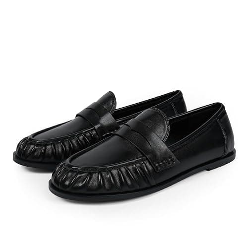 QIY Penny Loafers for Women Flats Shoes Women Dressy Comfortable Moccasins Womens Slip on Loafers Shoes Comfortable Work Flats thumbnail 7