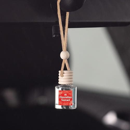 CANDECraftCo Car Air Hanging Fragrance Oil, Car Auto Freshener for Essential Oils, Scents Fragrance Aromatherapy Automobile Diffuser, Long Lasting (Hawaiian Sunset) thumbnail 3