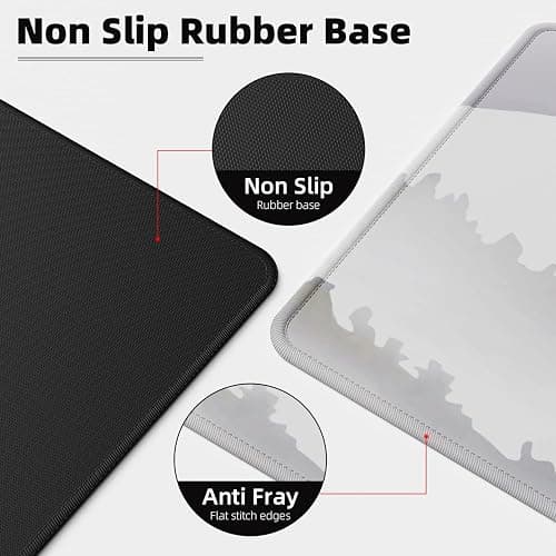 ETZ Japanese Cherry Blossom Mouse Pad (31.5 × 11.8 × 0.12 inch) Extended Large Mouse Mat Desk Pad, Stitched Edges Mousepad,Non-Slip Rubber Base,Gaming Mouse Pad,Office & Home. thumbnail 6