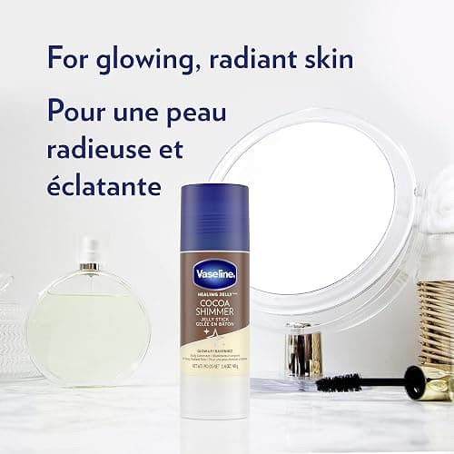 Vaseline Intensive Care Cocoa Radiant Lotion, 20.3 oz Bundled with Moisturizing Healing Jelly Butter, 7.5 and Shimmer Stick, 1.4 oz, Moisturized Skin Light Butter Scent thumbnail 6