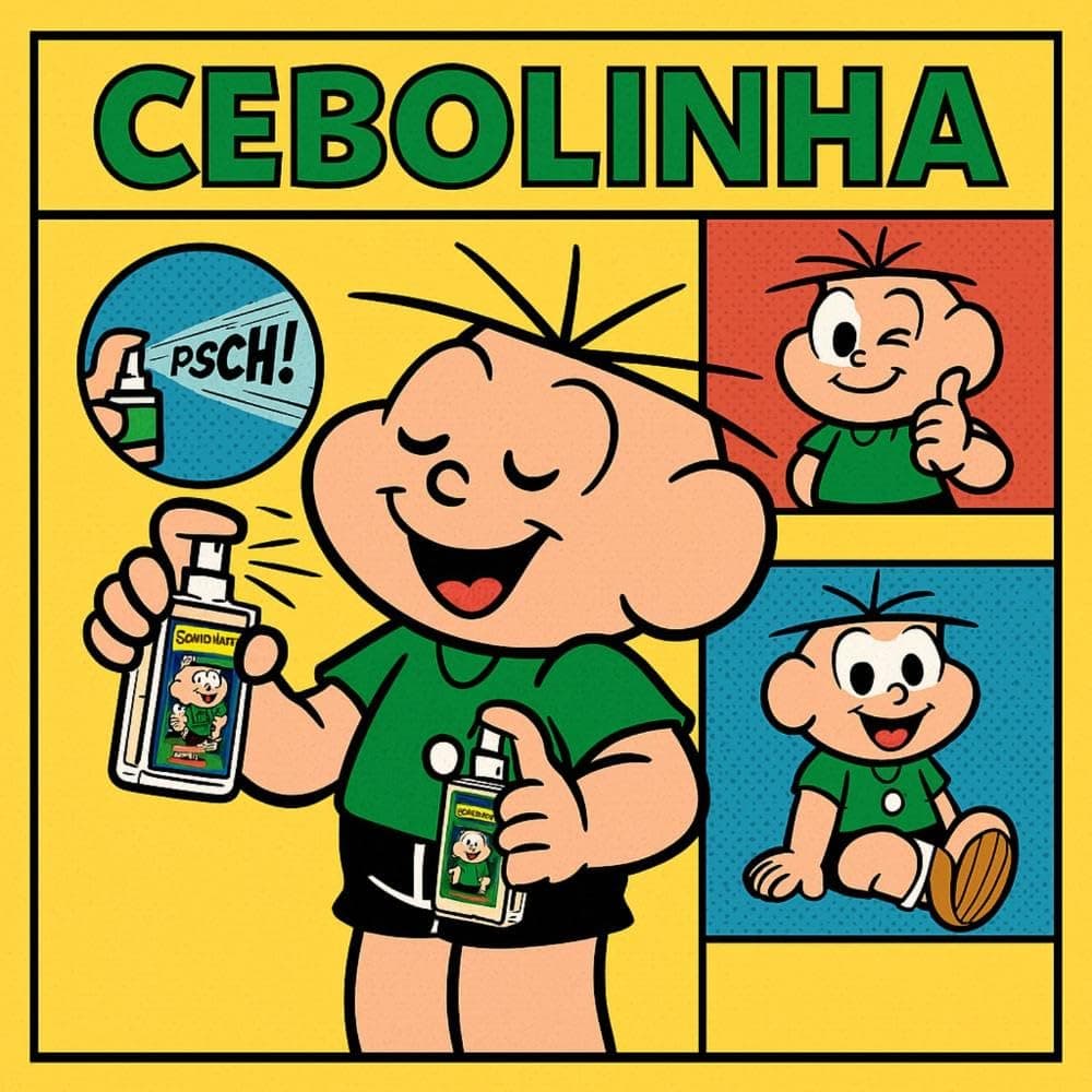 Colônia desodorante masculino teen Cebolinha Turma da Mônica 25ml em spray Jequiti thumbnail 5