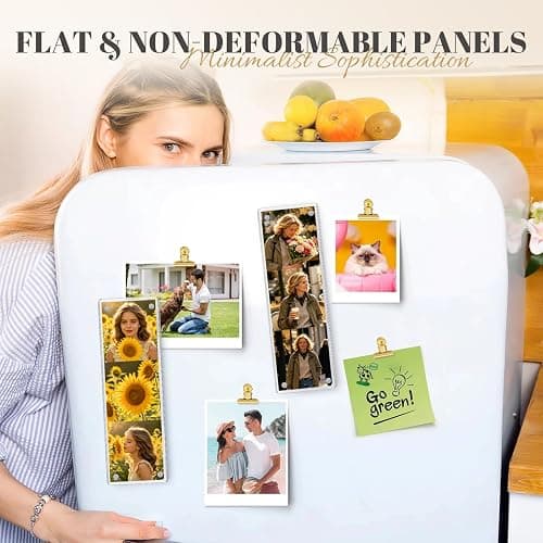 4 Pcs 2x6 Acrylic Photobooth Magnet Frame, Picture Strip Holder for Fridge | Clear Acrylic Frame with Strong Magnets, Perfect for Displaying Photo Strips on Refrigerators, Lockers, Desks, and more thumbnail 6