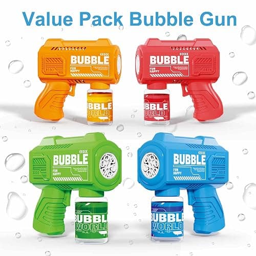 SmartYeen 8-Pack Automatic Bubble Gun,Bubble Machine Blower Outdoor Toys for Toddlers Ages 1-8 Gifts Wedding Party Favors thumbnail 5