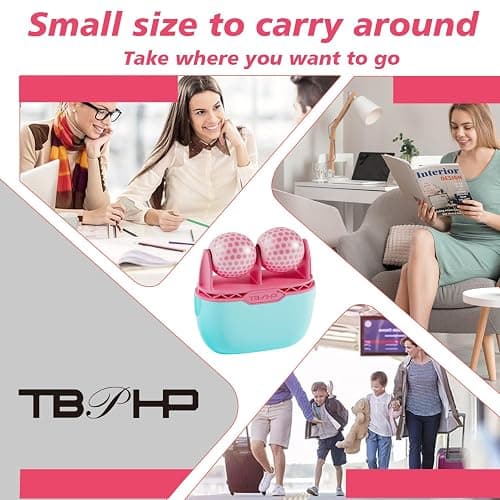 TBPHP Ice Roller BF01 for Face & Eye with Plastic Cover Massager Face Massage Roller Tools (Pink) thumbnail 4