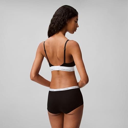 Calvin Klein Women's Modern Cotton Lightly Lined Triangle Wireless Bralette thumbnail 2