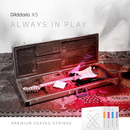 D'Addario Electric Guitar Strings, XS Nickel Coated, XSE1052-3P, Light Top/Heavy Bottom Gauge 10-52, 6-String Set, Pack of 3 thumbnail 4
